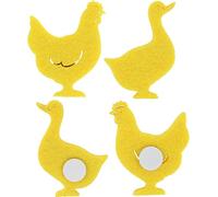 Feutre Canard Poulet autocollant Jaune 96 pièces pour décoration de Pâques bricolage DIY