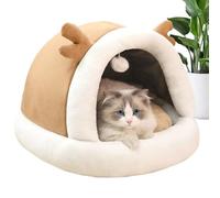 Feutre Cat Pod -37/36.5/32.5 Retraite en laine chaude | Maison de couchage durable Tissu lavable avec coussin rembourré pour animaux de compagnie de petite taille et de sommeil paisible dans la maison