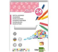 Feutre Coloriage - Liderpapel - 952210 - Longueur Écriture 800m - Pointe Nylon 2mm - Lot De 4 Assorties