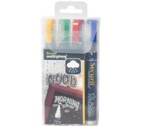 Feutre-craie WATERPROOF MEDIUM, étui de 4, assorti