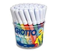 Giotto Feutres de coloriage Turbo Maxi Pointe extra large Pot de 48 Multicolore Enfants