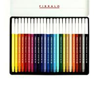 Caran d'Ache – Stylos fibre Fibralo – Boîte en métal – Lot de 24