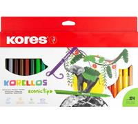 Feutre de coloriage Kores "Korello" large Etui carton de 24 pièces