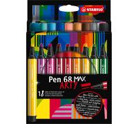 Feutre de coloriage STABILO Pen 68 MAX étui de 18 ARTY