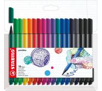 Feutre de coloriage STABILO pointMax étui carton de 18 nouvelles couleurs