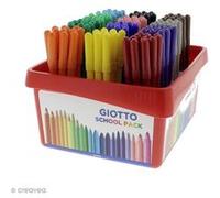 Feutre de coloriage Turbo color GIOTTO x 144 - Coffret école