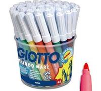 Giottos Feutres Turbo Maxi – Pointe bloquée large 5,5 mm – Lot de 48