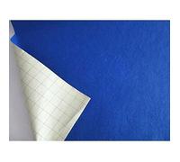Feutre de Laine adhésive - Largeur 50cm- Tissu Feutrine autocollante autoadhésif Loisirs Créatifs Bleu Royal