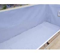 Feutre de protection pour paroi de piscine Ubbink blanc L 1,35 x l 11,80 m