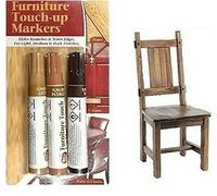 Feutre de retouche pour réparation de meubles de sol en bois, marron foncé moyen 3PK