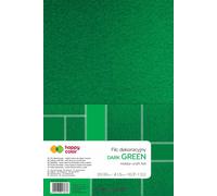 Feutre décoratif élégant 20x30 cm de couleur vert foncé - Idéal pour créer des décorations et des travaux manuels uniques ! Donnez libre cours à votre créativité !