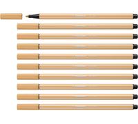 Feutre Dessin Pen 68 - Lot X 10 Feutres De Coloriage Pointe Moyenne - Beige (68/88)