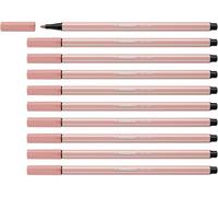 Feutre dessin - STABILO Pen 68 - Lot x 10 feutres de coloriage pointe moyenne - rose poudré