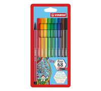 STABILO Pen 68 stylo-feutre Multicolore 10 pièce(s)