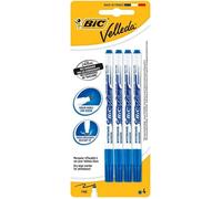 Feutre effaçable à sec - BIC - Velleda 1721 - Blister de 4 - Pointe fine - Bleu