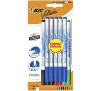 Feutre Effaçable À Sec Fin Assortis X 12 Bic Velleda