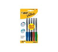 Feutre effaçable à sec VELLEDA 1741 Medium assortis 4+1 GRATUIT !