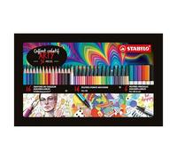 Feutre et crayon Stabilo Arty - Coffret métal de 36