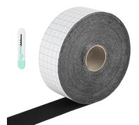 Feutre Feutrine Autocollant pour Meubles Noir 1 Rouleau 12m Long x 5cm x 1mm Patins pour Protection Antidérapante des Pieds de Tables et Chaises Découpe Gratuite sur Mesure