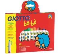 Feutre - Giotto - Maxi - Lot de 12 - Pointe bloquée 5.5mm - Couleurs sécurisées et lavables