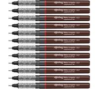 Feutre Graphique Fin Tikky De Rotring Encre Noire 0,3 Mm Lot De 12