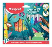 Feutre JUNGLE fever JUMBO, étui en carton de 12