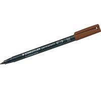 Feutre - Marqueur - Marron - Permanent - Pointe Fine 1mm - Staedtler - Lumocolor 317f
