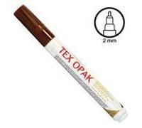 DARWI Marqueur textile DA0160013805C – Pointe conique 2 mm – Opaque 6 ml – Marron foncé