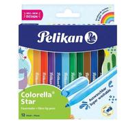 Pelikan Colorella Star C 302 822305 Fibre-Tip Pens 12 Colours