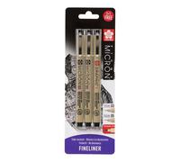 Feutre Pigma Micron Set 03 + 05 + Pointe Épaisse 1 Mm