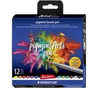 12 Feutres - Pointe Pinceau - Staedtler - Pigment Arts Pen - Couleurs Basiques
