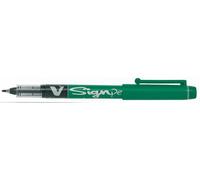 Pilot V-Sign Pen Stylo feutre à capuchon pointe moyenne 2 mm - Vert
