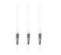 Feutre Pinceau Aquarelle 3pcs Blanc en Plastique, Stylo à Aquarelle