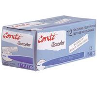 Feutre Pointe Large Visacolor 1161 Bleu - Boite De 12