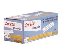 BIC Feutre Pointe Large Visacolor 1161 Jaune – Boîte de 12