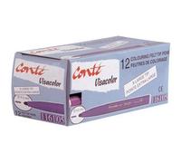 BIC Feutres de coloriage VisaColor XL – Pointe large 3 mm – Violet foncé – Boîte 12