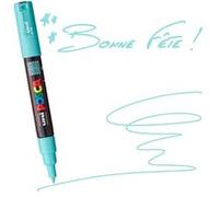 uni-ball Marqueur Posca 186767 – Pointe ogive extra-fine 0,7 mm – Vert aqua
