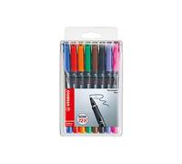 STABILO OHPen - Marqueur permanent - Pochette x 8 marqueurs (encre permanente/pointe fine 0,7mm)