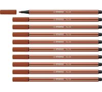 Feutre Premium - STABILO Pen 68 - Pack de 10 - rouge