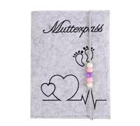 Feutre Protège Carnet de Santé Bébé Personnalisé, Pochette pour carnet maternité, Pochette pour Porte-documents Universel Carnet d'échographie Pochette pour échographie Casual Mum's Organizer