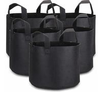 Feutre Sac de Plantation tenture Murale Feutre Greening diamètre 35* Hauteur 30 5 pièces