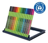 Feutre schneider fineliner line-up trait 0,4mm ergonomique cap-off ne seche pas etui chevalet 16 coloris