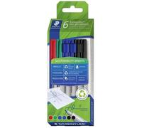Staedtler Feutre pour transparent Lumocolor® non-permanent pen 316 316 C6-1 rouge, bleu, vert, noir