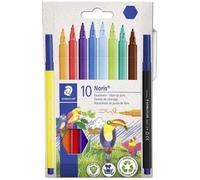 Staedtler - Noris 326 - Etui Carton 10 Feutres Coloriage Pointe Moyenne 1 mm Assortis - 326 C10