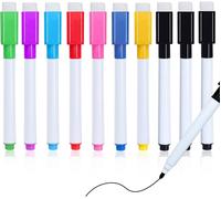 Feutre Tableau Blanc Effacable, 10 Pcs Feutre Ardoise Effacable Stylo Feutre Magnetique Faible Odeur, Marqueur Tableau Blanc Effacable Pour Maison L'école Ou Bureau(8 Couleurs)