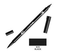 Feutre DUAL BRUSH PEN ABT, noir / black (N15)
