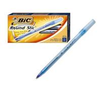 BIC Round Stic ECOlutions Stylo bille recyclé pointe moyenne - Bleu