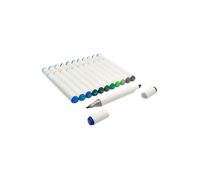 Feutres à alcool - Double pointe - 12 couleurs bleu/vert - Dessin, coloriage - CTOP