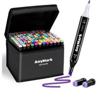 Feutres A Alcool, Lot De 120 Marqueurs À Alcool À Double Pointe Biseautée Et Fine, Idéal Pour Dessin, Croquis, Illustration, Design, Corps Noir[Z2227]