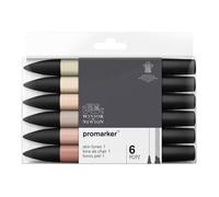 W&N PROMARKER SET X6 TONS DE CHAIR SET X1